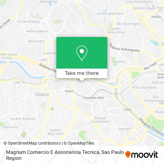 Magnum Comercio E Assistencia Tecnica map