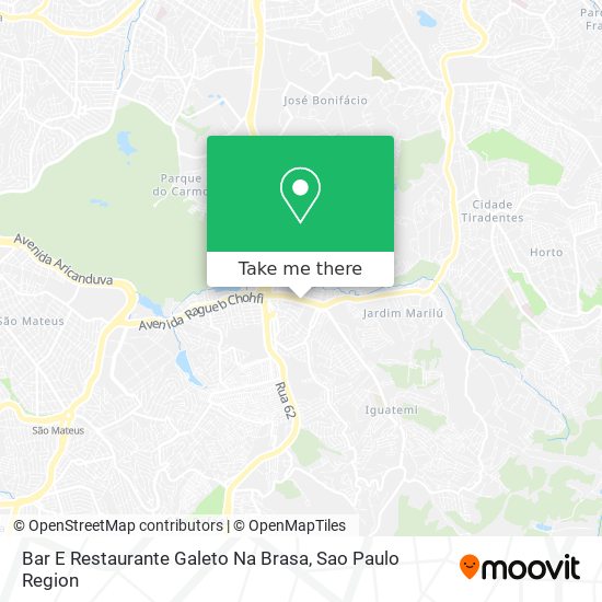 Mapa Bar E Restaurante Galeto Na Brasa