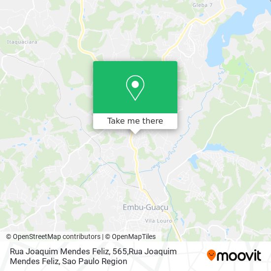 Rua Joaquim Mendes Feliz, 565,Rua Joaquim Mendes Feliz map