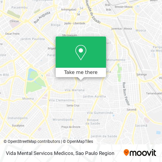 Vida Mental Servicos Medicos map