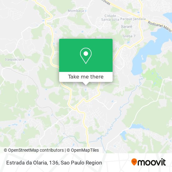 Estrada da Olaria, 136 map