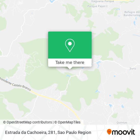 Estrada da Cachoeira, 281 map