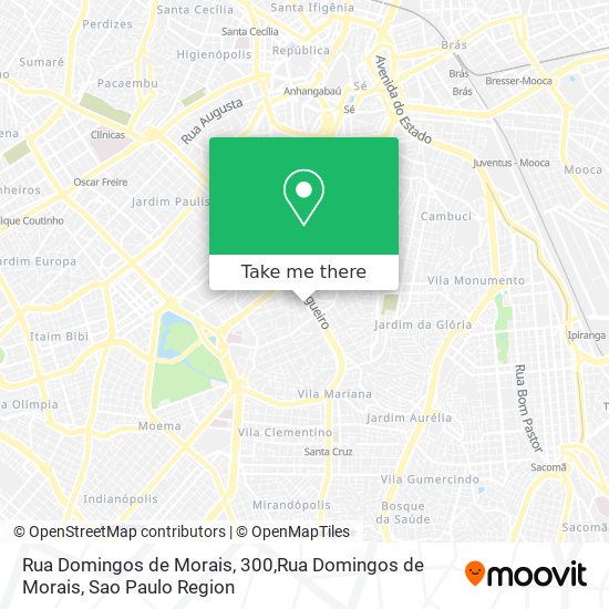 Mapa Rua Domingos de Morais, 300,Rua Domingos de Morais