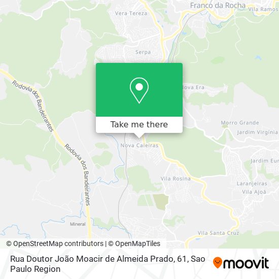 Rua Doutor João Moacir de Almeida Prado, 61 map