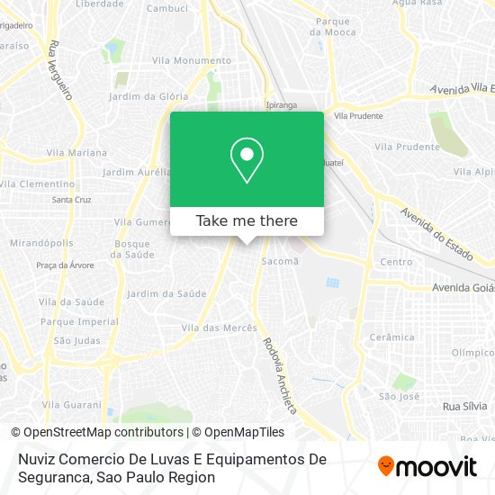 Nuviz Comercio De Luvas E Equipamentos De Seguranca map