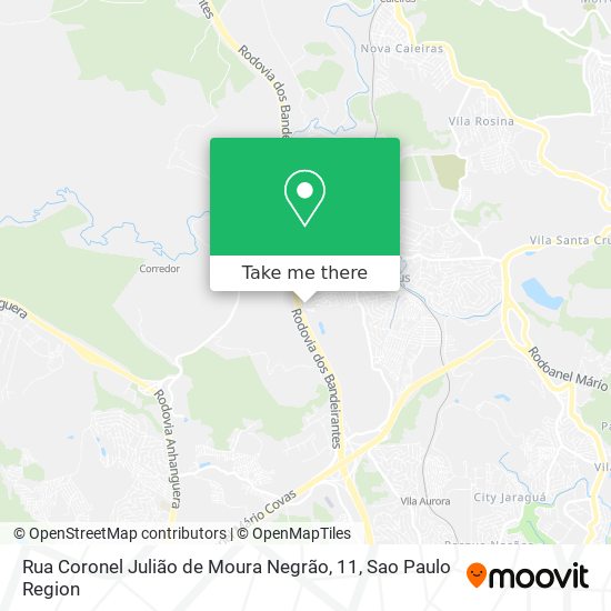 Mapa Rua Coronel Julião de Moura Negrão, 11