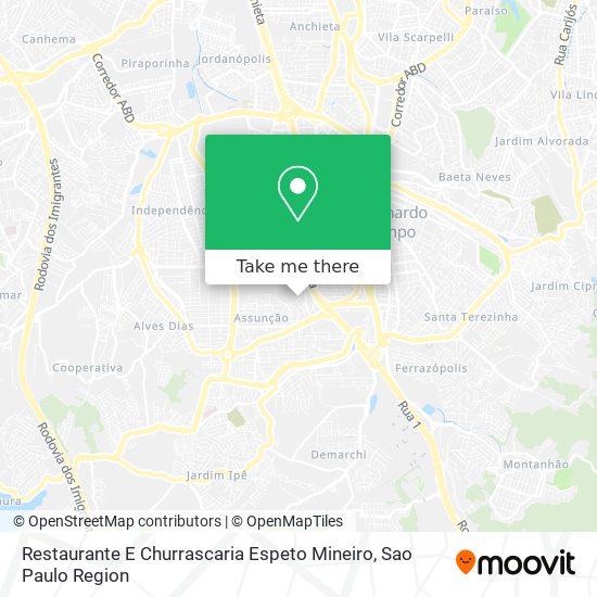 Restaurante E Churrascaria Espeto Mineiro map