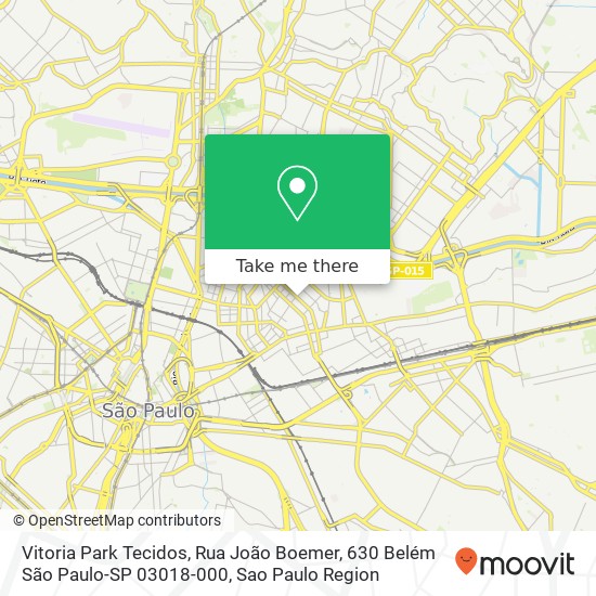 Vitoria Park Tecidos, Rua João Boemer, 630 Belém São Paulo-SP 03018-000 map