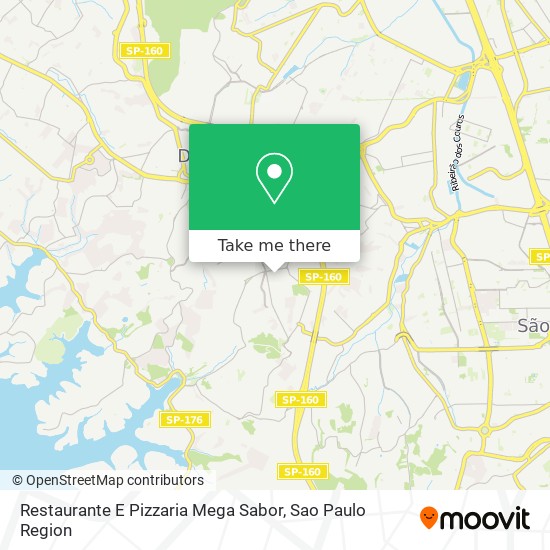 Restaurante E Pizzaria Mega Sabor map