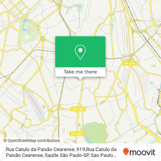 Rua Catulo da Paixão Cearense, 919,Rua Catulo da Paixão Cearense, Saúde São Paulo-SP map