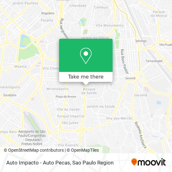 Auto Impacto - Auto Pecas map