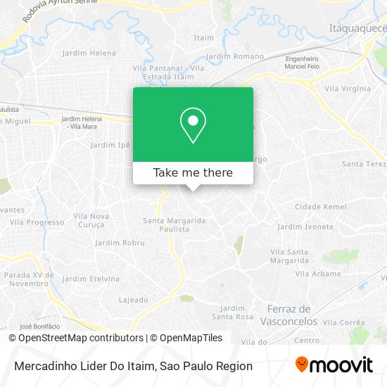 Mapa Mercadinho Lider Do Itaim