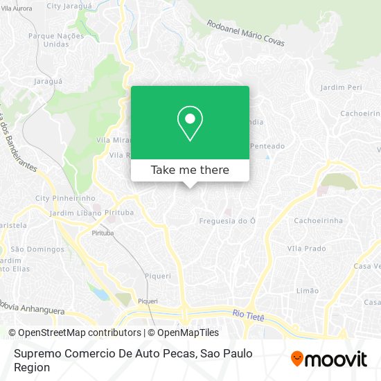 Supremo Comercio De Auto Pecas map