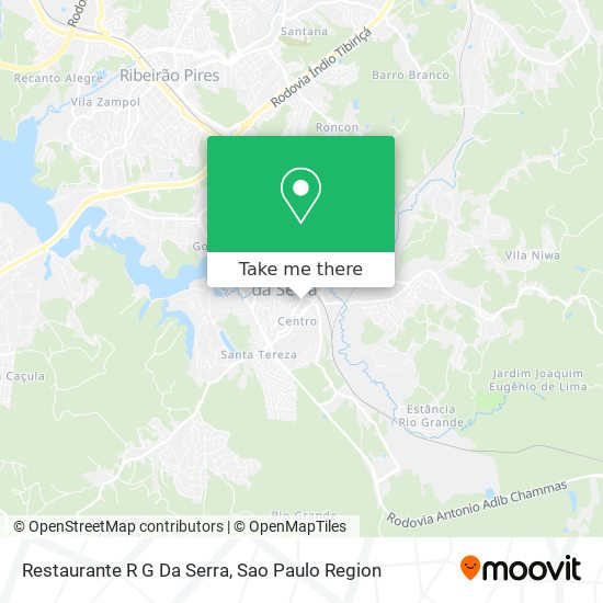 Restaurante R G Da Serra map