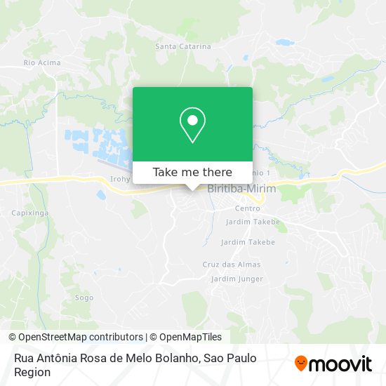 Rua Antônia Rosa de Melo Bolanho map