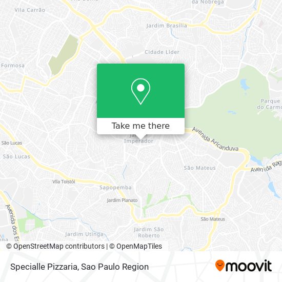 Mapa Specialle Pizzaria