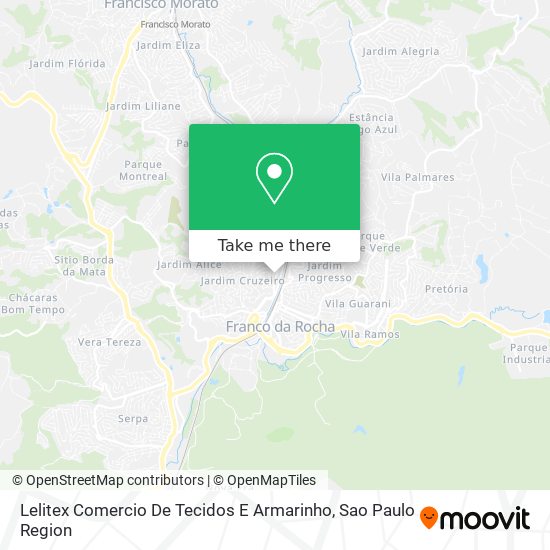 Mapa Lelitex Comercio De Tecidos E Armarinho