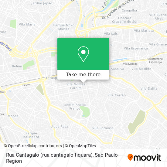 Rua Cantagalo (rua cantagalo tiquara) map