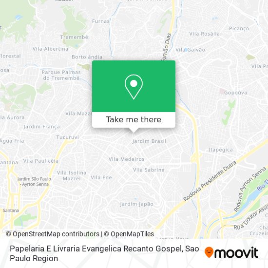 Mapa Papelaria E Livraria Evangelica Recanto Gospel