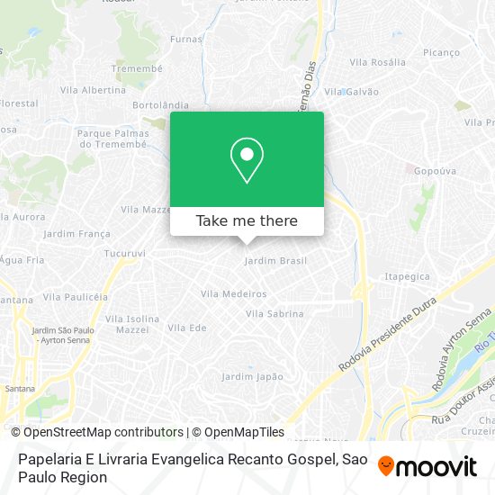 Papelaria E Livraria Evangelica Recanto Gospel map