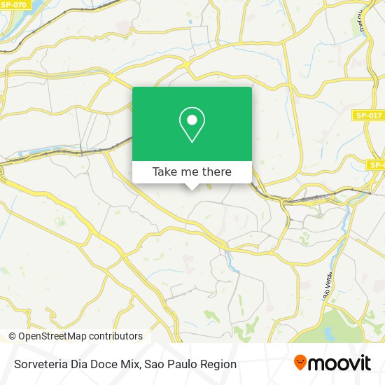 Mapa Sorveteria Dia Doce Mix