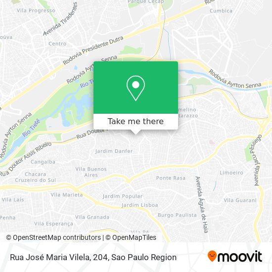 Mapa Rua José Maria Vilela, 204
