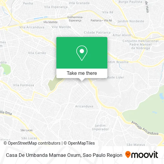 Casa De Umbanda Mamae Oxum map