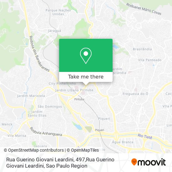 Mapa Rua Guerino Giovani Leardini, 497,Rua Guerino Giovani Leardini