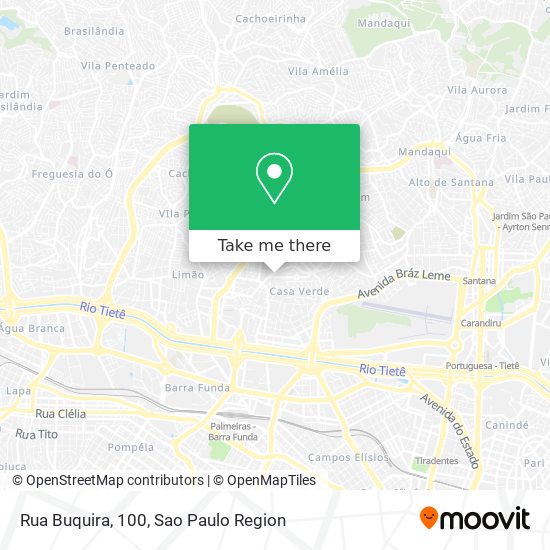 Rua Buquira, 100 map