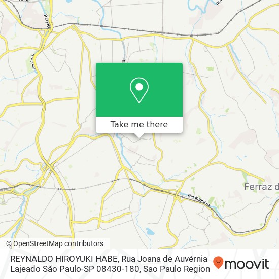 REYNALDO HIROYUKI HABE, Rua Joana de Auvérnia Lajeado São Paulo-SP 08430-180 map