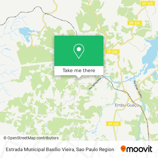 Estrada Municipal Basílio Vieira map