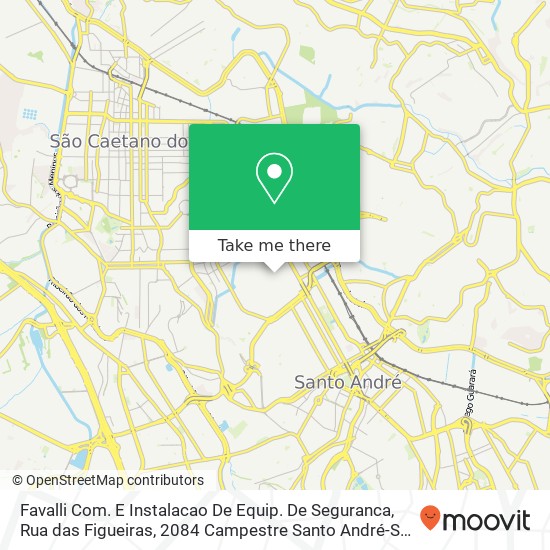 Favalli Com. E Instalacao De Equip. De Seguranca, Rua das Figueiras, 2084 Campestre Santo André-SP 09080-300 map