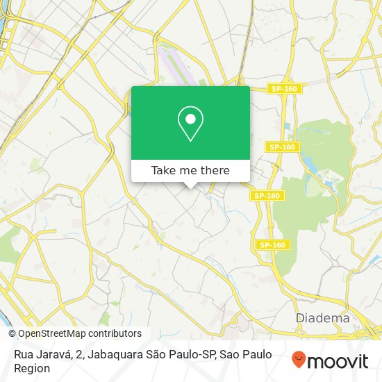 Rua Jaravá, 2, Jabaquara São Paulo-SP map