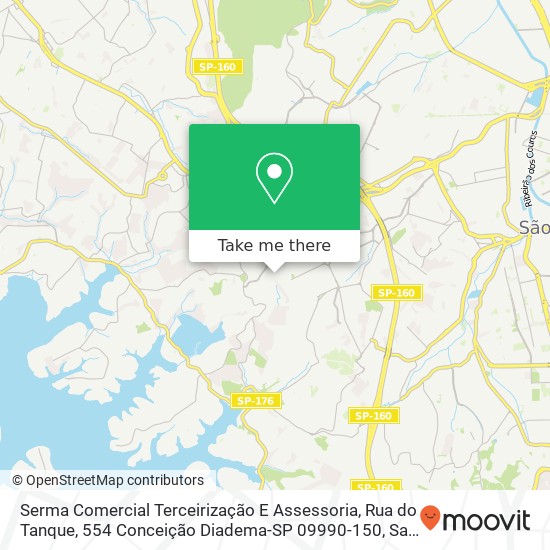 Serma Comercial Terceirização E Assessoria, Rua do Tanque, 554 Conceição Diadema-SP 09990-150 map