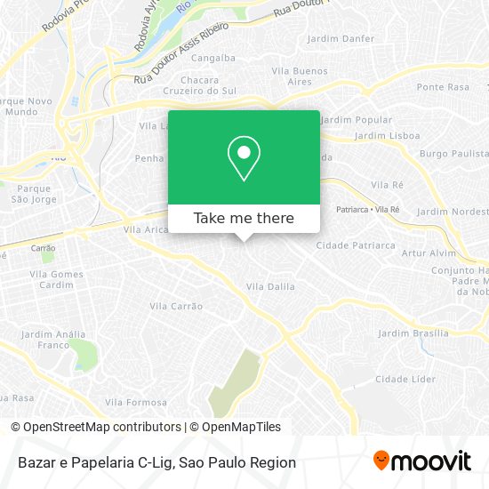 Bazar e Papelaria C-Lig map
