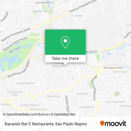 Bacana's Bar E Restaurante map