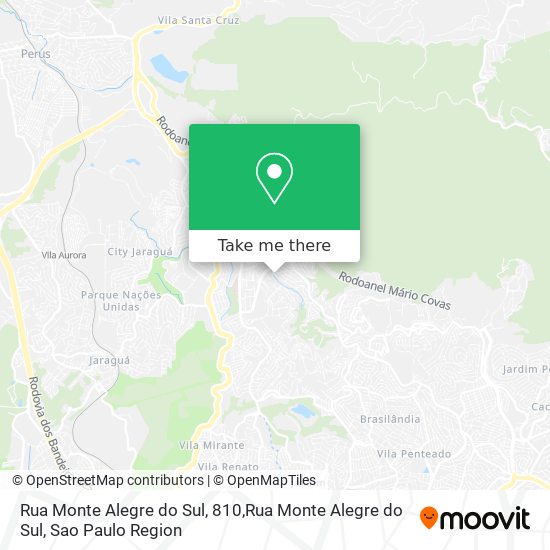 Rua Monte Alegre do Sul, 810,Rua Monte Alegre do Sul map