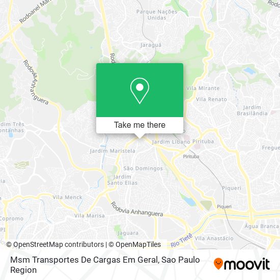 Msm Transportes De Cargas Em Geral map