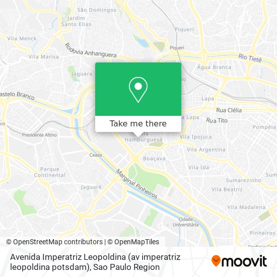 Mapa Avenida Imperatriz Leopoldina (av imperatriz leopoldina potsdam)