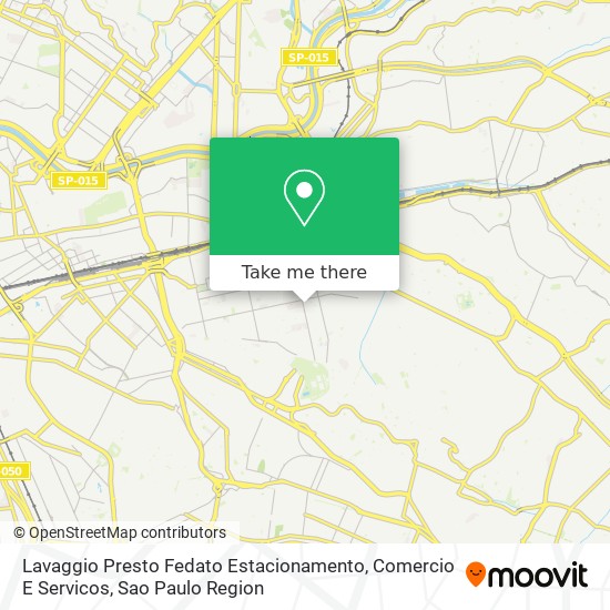 Mapa Lavaggio Presto Fedato Estacionamento, Comercio E Servicos