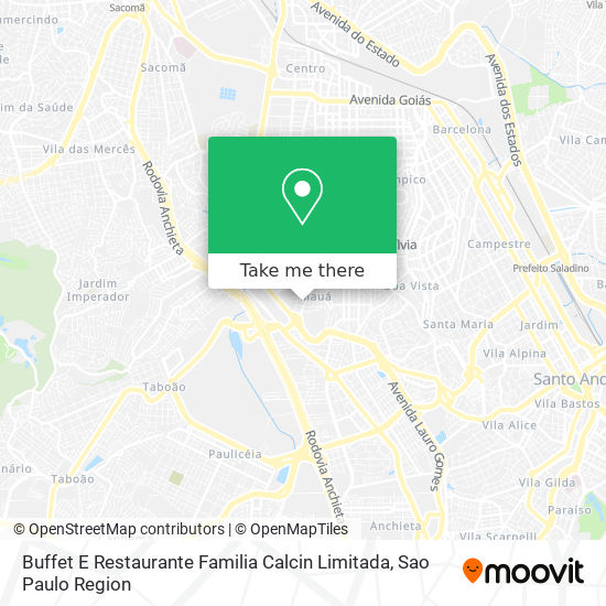 Mapa Buffet E Restaurante Familia Calcin Limitada