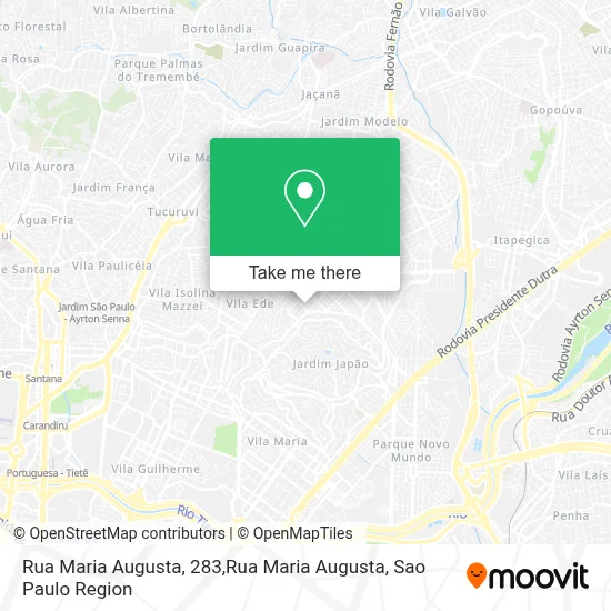 Rua Maria Augusta, 283,Rua Maria Augusta map