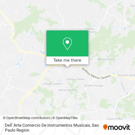 Dell' Arte Comercio De Instrumentos Musicais map