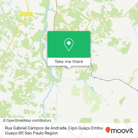 Rua Gabriel Campos de Andrade, Cipó-Guaçu Embu-Guaçu-SP map