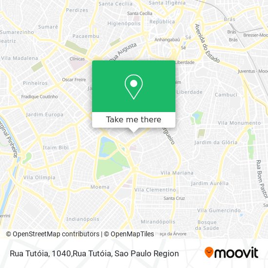 Rua Tutóia, 1040,Rua Tutóia map