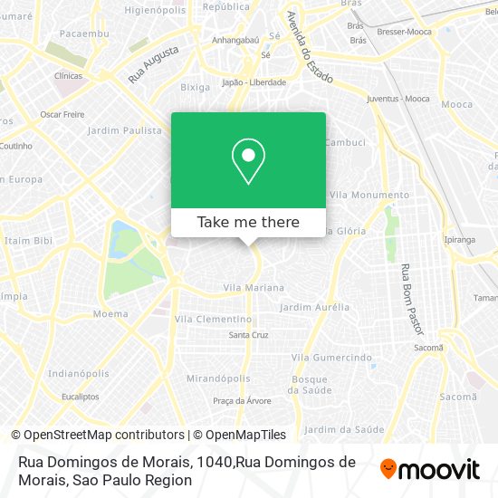 Rua Domingos de Morais, 1040,Rua Domingos de Morais map