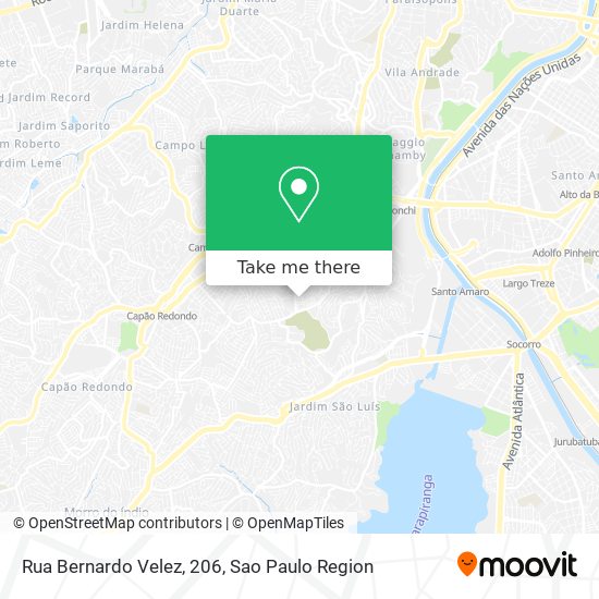 Mapa Rua Bernardo Velez, 206