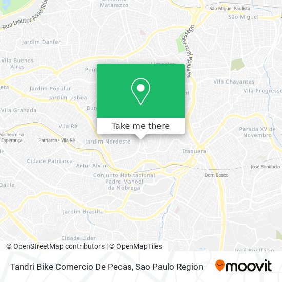 Tandri Bike Comercio De Pecas map