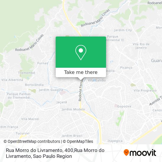Mapa Rua Morro do Livramento, 400,Rua Morro do Livramento