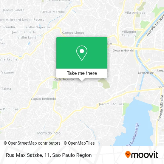 Rua Max Satzke, 11 map